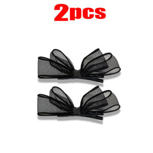 【Fairy Castle】Kẹp tóc hoa ren nơ to thanh lịch cho nữ kẹp tóc Hàn Quốc Thời Trang Phụ kiện tóc cho nữ dây nơ cài tóc co giãn bằng vải