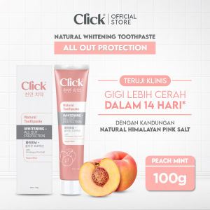 Click Natural Toothpaste Whitening + All Out Protection - Pasta Gigi Pemutih