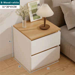 FOSWELL Bedroom Bedside Table Modern Minimalist Style Bedroom Storage Side Cabinet Storage Cabinet With Drawer