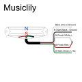 Musiclily Pro ST Alnico 5 Dual Single Coil Sized Humbucker Pickup for Strat Style Electric Guitar. 