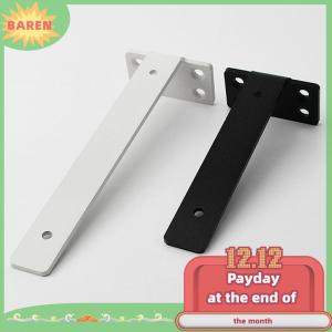 BAREN 1 Bộ Heavy Duty gang Kệ chân đế nổi Kệ chân đế 4mm thicked vô hình L Chân đế cho Kệ hỗ trợ