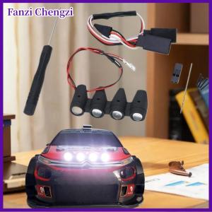 Fanzi ไฟสปอตไลท์เรือจำลอง1ชุดสำหรับ1 14 mjxrc 14303 Hyper Go Mjx รถควบคุมระยะไกลรถออฟโรดความเร็วสูงรถ RC รถบรรทุก