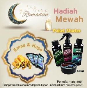 Pengkilap Penghitam Compound Dan Penghilang Jamur 60ml/grm Paket Starter Hadiah Emas Dan Handphone Bayar Di Tempat