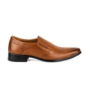 Mario Panucci Oxford Brogue Lace Up Brown Leather Men\'s Dress Shoes MARIO PANUCCI シークレットシューズ 革靴 ビジネスシューズ  main image 2