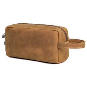 Royal Bagger Clutch Cosmetic Bag For Men Genuine Leather Casual Fashion Multi-function Wash Storage Bags High Capacity Handbag