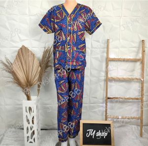(1-XL) BAJU TIDUR BATIK  EMAS PIYAMA BAGAN UKURAN ANAK-ANAK DAN DEWASA SKU 52303 MJ LIONG