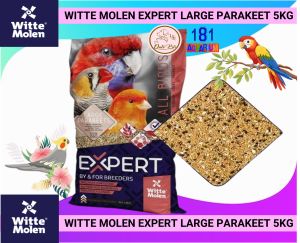 WITTE MOLEN Expert Large Parakeets (5kg) for Birds | Lovebirds | Conures | Parakeets | Parrots