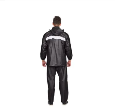 A.J Motorcycle Titanium raincoat rubberized MOTORCYLE ( XXL )