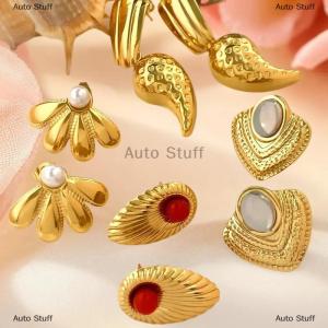 [COD] Auto Stuff ต่างหูแฟชั่นสีทองเซอร์คอนสำหรับตกแต่งต่างหูโลหะต่างหูห้อยแบบกลวงแนววินเทจของขวัญเครื่องประดับทันสมัยสำหรับผู้หญิง