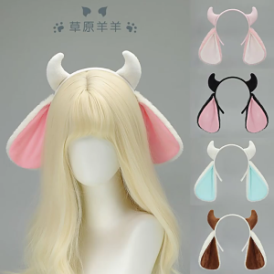 Comfortable Plush Horned Headbands Friendly Costume Props For Kids Adults Festival Gatherings Dressing up Fun