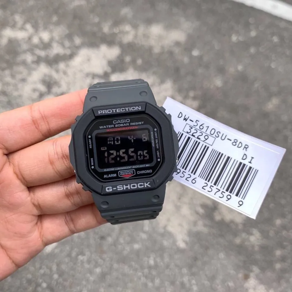 Montre Casio G-Shock DW-5610SU-8 Grise - Gamme Street Utility - Neuf Avec étiquettes