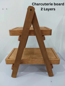 wooden charcuterie board solid thick chopping board multi-layer charcuterie board