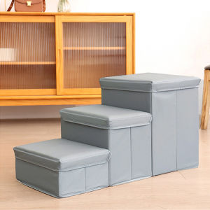Foldable Pet Stairs Multifunctional Steps for Cats and Dogs To Get On The Bed or Sofa