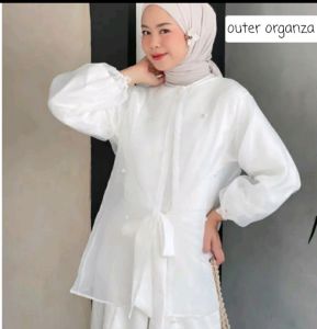 Outer organza tunik wanita terbaru 2023