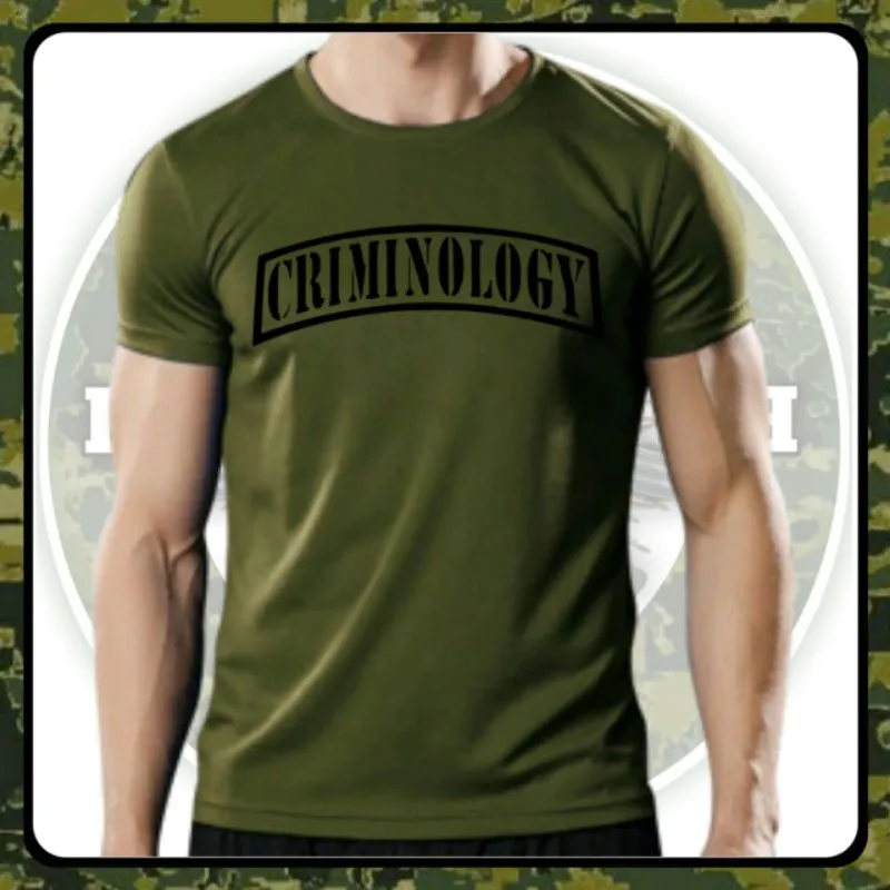 CRIMINOLOGY ACTIVE DRY SHIRT FOR MEN WOMEN Casual Short Sleeve - Main Image