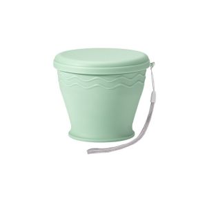 NALANILI With Lid Foldable Silicone Cup 200ml Silicone Collapsible Retractable Cup Practical Water Cups Drinking Mug Outdoor Travel