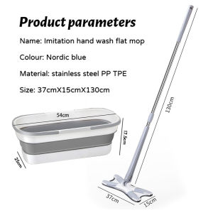Bestseller X-Type Mop with Foldable Bucket 360°  Rotating Mop Wet and Dry Self Wash Flat Mop Household Cleaning Tools