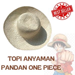 Topi jerami luffy premium / topi koboi pria dewasa