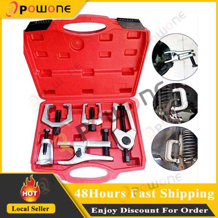 Heavy Duty 5Pcs Ball Joint Separator 5pcs Ball Head Extractor Tie Rod End  Kit Pitman Arm Puller Auto Tool Set Remover for Auto Repair Tools - Main Image