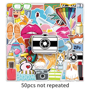 100PCS Vsco Graffiti Stickers Aesthetic Cartoon Decals Laptop Luggage Skateboard Phone Guitar Car Sticker Kids Toys