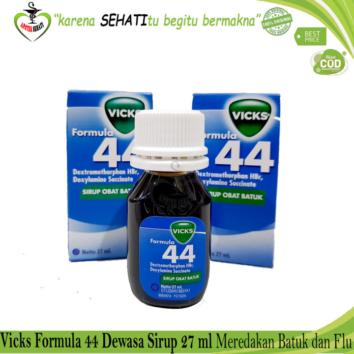 VICKS FORMULA 44 DEWASA 27ML OBAT BATUK TIDAK BERDAHAK KERING