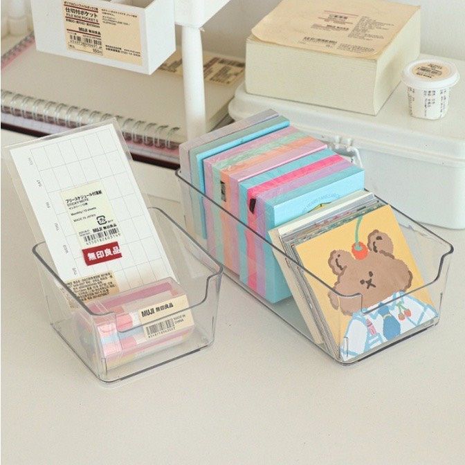 [HN11] Khay nhựa trong suốt đựng giấy nhớ, dụng cụ học tập đa năng tiện ...