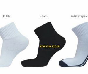 KAOS KAKI SEKOLAH HITAM PUTIH PENDEK/KAOS KAKI SEKOLAH SMP & SMA