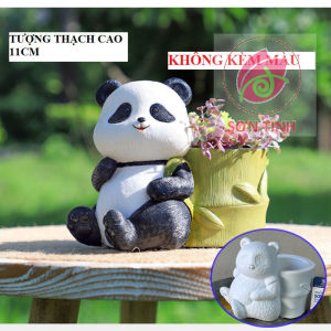 Tượng tô màu Hello Kitty nằm chơi E1 tô tượng thạch cao (Không kèm màu) luyện vẽ tượng trắng decor
