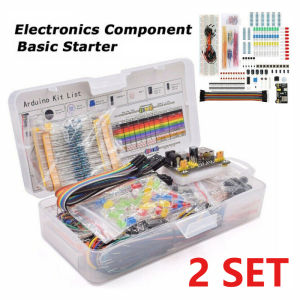 830 Point Breadboard Set | Electronic Component Starter Kit with Jumper Cables Resistors Capacitors LEDs | For Arduino/Raspberry Pi Projects | Manila Stock ✅ COD