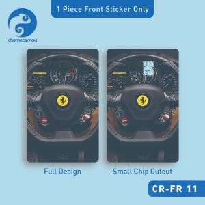 Sports Car Ferlari - Decorative Sticker Skin For ATM Bank Credit Debit eWallet Access Member ID Card CR-FR