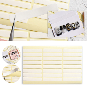 48pcs Double Side False Nail Tape Nail Display Sticker Double Sided Fake Nail Adhesive Nail Showing Tools