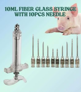 9 in 1 piglet care toolkit - Tail Cutter Tooth Nipper Castration Tool Animal Marker nozzle etc.