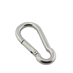 5 Pieces Silver Carabiner Hook Marine Stainless Steel 50mm 60mm 70mm 80mm Length Large Heavy Duty Stainles Carabiner2026