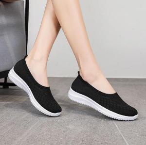 Low Cut Womens Shoes Slip On Shoes Comfortable Walking Shoes Slip On Breathable Causal Flat Shoes For Lady