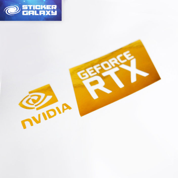 GEFORCE RTX NVIDIA PC gamer vinyl sticker WATERPROOF decal for pc case, laptop, phone, tablet, ipad