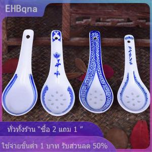 [COD] EHBqna KITCHEN ช้อนซุปเซรามิก1ชิ้นช้อนซุปจีนช้อนสำหรับซุปและห้องครัวข้าว