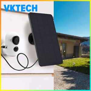 [Vktech] Outdoor Solar Wireless Charger 10W for Security Cameras with USB-C and DC5521 Ports Compact and Efficient Solar Panel