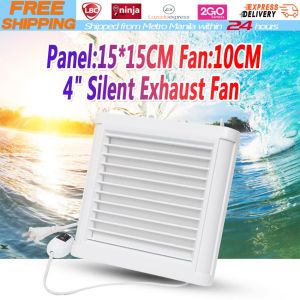 【Local Warehouse】Waterproof Mute Bathroom Extractor Exhaust Fan Ventilating Strong Fan for Kitchen Toilet Window Ventilation Fans 4Inch Window-Ventilation-Fan