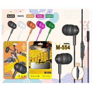 Headset M554 macaron Super BASS stereo music telfon gaming daily earphone with microphone