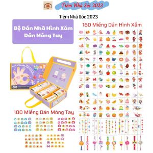 Đồ Chơi Hình Xăm Và Dán Móng Tay Nail Stickers And Tattoos Chính Hãng TOI Chất Liệu An Toàn Cho Bé Từ 3 Tuổi - Tiệm Nhà Sóc 2023