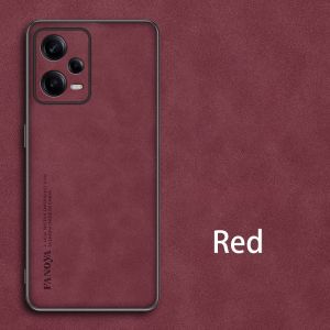 เคสสำหรับ Redmi Note 12 Pro Plus 5G 4G Note12Pro Note12 12Pro เคสโทรศัพท์ Xiaomi เคสกันกระแทกมือถือหนังผ้าฝ้ายหรูหราไม่มีลายนิ้วมือป้องกันการตก TPU แบบนิ่ม