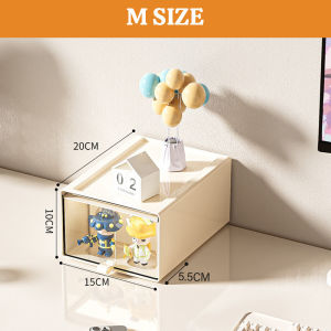 [4 Sizes] Encora Kotak Penyimpanan Berlaci Desk Drawer Blind Box Display Stackable Desk Organizer Storage Box 桌面收纳盒