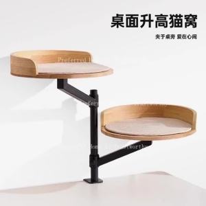 ZZSA Table Top Cat Climbing Stand Workstation Desk Cat Bed Shared Furniture with Pets Cat Bed Multi-layer Hammock Y5R7K