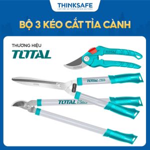 Bộ 3 kéo cắt làm vườn Total THT1578033 lưỡi cắt được xử lý nhiệt kéo cắt tỉa cành chính hãng Total - Thinksafe