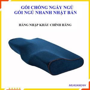 Gối cao su non Freeship Gối ngủ chống mỏi cổ - Gối ngủ nhanh Nhật Bản cao cấp không gây mỏi vai gáy