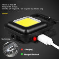 Thiết Bị Cắm Trại Leo Núi Ngoài Trời Đèn Làm Việc COB Sạc USB Đa Năng Móc Khóa Mini La Bàn Đèn LED. 