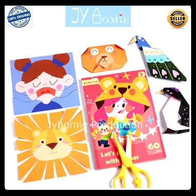 Kid Art Craft Papercraft Craft Kid Origami Folding Cutting Craft Kit Kids Arts Crafts DIY Art Craft Mainan Seni Mainan Kraf Kertas Kanak