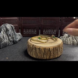 Phụ nữ thanh lịch Vòng tay kiểu da rắn hở có thể điều chỉnh Bangle trang phục dự tiệc Vòng đeo tay phù hợp cho Báo cáo thời trang đặc biệt