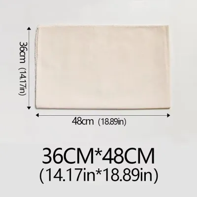 BESTOURO 1Pcs Dough Bakers Pans Linen Fermented Cloth Proofing Baking Baguettes Loaf Cloth Durable Couche Pastry Kitchen Tool French Bread