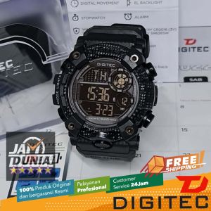 JAM TANGAN DIGITEC ORIGINAL - JAM DIGITEC DG-5118TBK JAM DIGITEC DG5118 JAM DIGITEC 5118 JAM DIGITEC DG5118TBK - Men - Resin - Hitam - Diameter 5 CM - Jamdunia / Jam dunia JD18 JAM TANGAN PRIA JAM PRIA JAM TANGAN ANTI AIR # S003